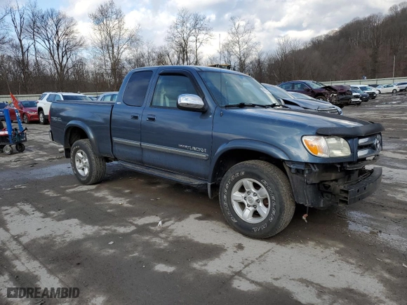 2005 Toyota Tundra SR5 with VIN 5TBBT44125S472398, listed as a Copart auction lot 46995405 with 91,658 mi miles and Salvage Title. Bid and sale history available at carsss.com. Image 4.