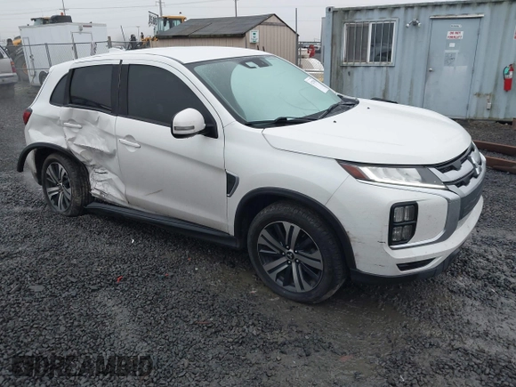 2020 Mitsubishi Outlander Sport ES 2.0 with VIN JA4AR3AU5LU020667, listed as a IAAI auction lot 41287083 with 104,274 mi miles. Bid and sale history available at carsss.com. Image 1.