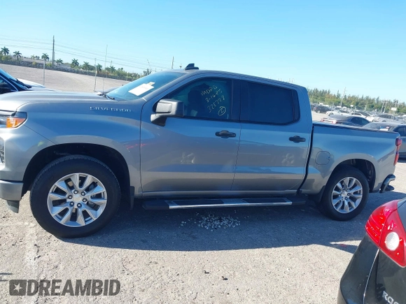 2024 Chevrolet Silverado 1500 Custom with VIN 1GCPABEK3RZ174705, listed as a IAAI auction lot 41830901 with 21,406 mi miles and . Bid and sale history available at DreamBid. Image 14.