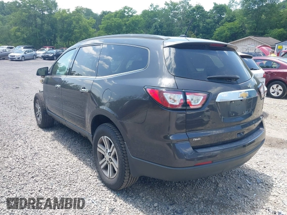 2015 Chevrolet Traverse LT with VIN 1GNKVGKD1FJ311868, listed as a IAAI auction lot 42562611 with 134,812 mi miles and . Bid and sale history available at DreamBid. Image 3.