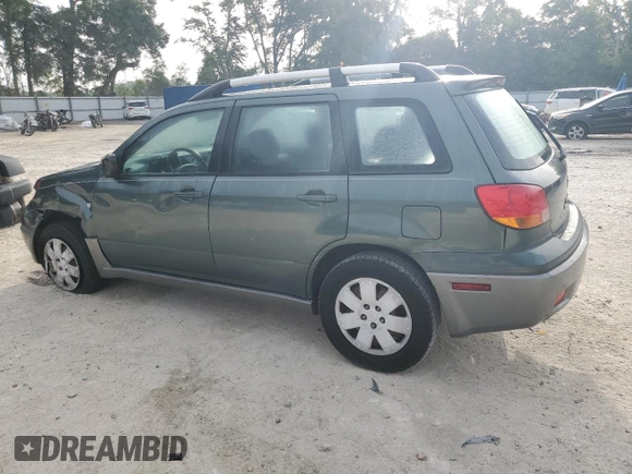 2004 Mitsubishi Outlander LS with VIN JA4LX31F54U049765, listed as a Copart auction lot 62441514 with 211,231 mi miles and Salvage Title. Bid and sale history available at carsss.com. Image 2.