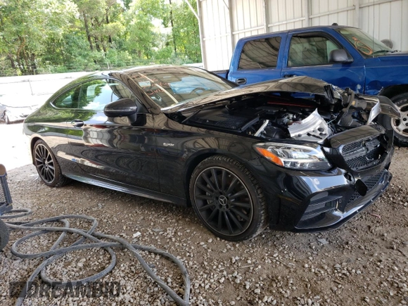 2021 Mercedes-Benz C 43 AMG with VIN W1KWJ6EB0MG062702, listed as a Copart auction lot 50078073 with 4,578 mi miles and . Bid and sale history available at DreamBid. Image 4.