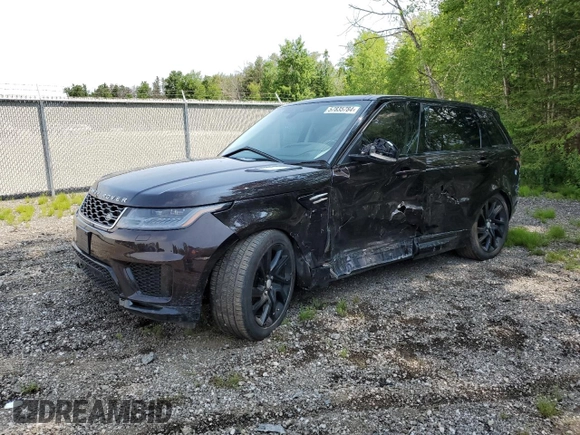 2019 Land Rover Range Rover Sport HSE with VIN SALWR2RK7KA843876, listed as a Copart auction lot 57835784 with 90,511 mi miles and Clean Title. Bid and sale history available at carsss.com. Image 1.