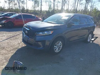 2019 Kia Sorento LX with VIN 5XYPGDA3XKG436510, listed as a IAAI auction lot 41010237 with 123,368 mi miles and . Bid and sale history available at carsss.com. Image 2.