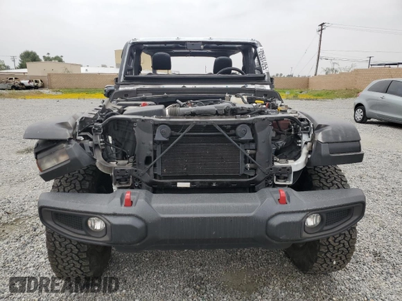 2022 Jeep Wrangler Unlimited Rubicon with VIN 1C4HJXFG6NW125232, listed as a Copart auction lot 55018594 with Not provided miles and Salvage title. Bid and sale history available at DreamBid. Image 5.