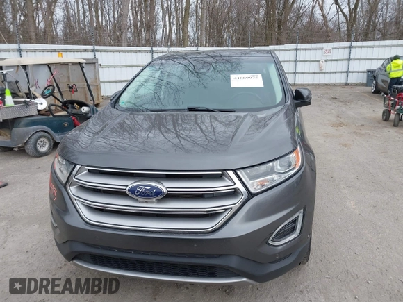 2015 Ford Edge Titanium with VIN 2FMPK4K81FBB77114, listed as a IAAI auction lot 41889975 with 106,282 mi miles. Bid and sale history available at carsss.com. Image 12.