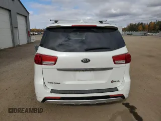 2018 Kia Sedona SX-L with VIN KNDME5C18J6370387, listed as a Copart auction lot 77415064 with 126,828 mi miles and Salvage Title. Bid and sale history available at carsss.com. Image 6.