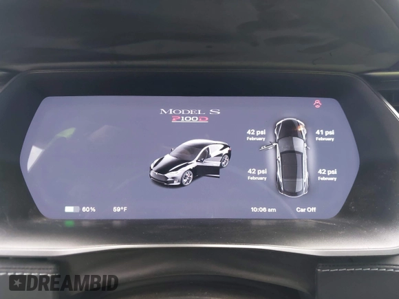 2018 Tesla Model S 75D with VIN 5YJSA1E42JF265691, listed as a IAAI auction lot 41886105 with 99,485 mi miles and . Bid and sale history available at DreamBid. Image 7.