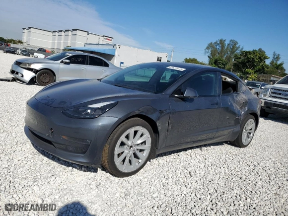 2023 Tesla Model 3 with VIN 5YJ3E1EA3PF427867, listed as a Copart auction lot 41621475 with 43,510 mi miles and Non Repairable. Bid and sale history available at carsss.com. Image 1.