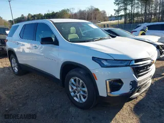 2022 Chevrolet Traverse LS with VIN 1GNERFKW4NJ132381, listed as a IAAI auction lot 41822204 with 85,110 mi miles. Bid and sale history available at carsss.com. Image 1.