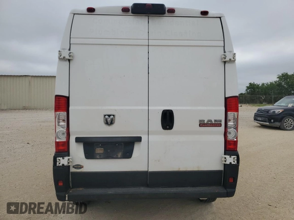 2020 Ram ProMaster Cargo with VIN 3C6TRVDG7LE101787, listed as a Copart auction lot 55619495 with 85,289 mi miles and Clean Title. Bid and sale history available at DreamBid. Image 6.