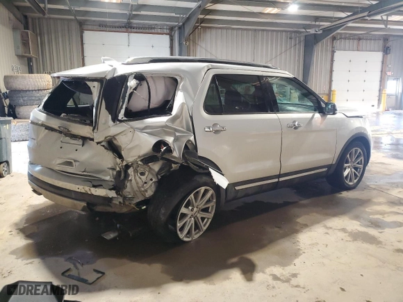 2016 Ford Explorer Limited with VIN 1FM5K8F82GGB98718, listed as a Copart auction lot 88990825 with 0 mi miles and Salvage Title. Bid and sale history available at carsss.com. Image 3.