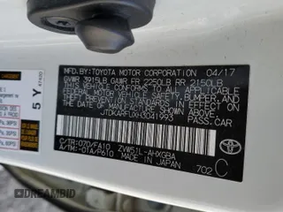 2017 Toyota Prius Two with VIN JTDKARFUXH3041993, listed as a Copart auction lot 42893865 with 96,887 mi miles and Clean Title. Bid and sale history available at DreamBid. Image 12.