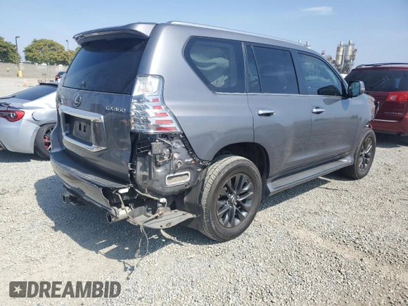 2021 Lexus GX 460 Premium with VIN JTJAM7BX0M5296381, listed as a Copart auction lot 59434355 with 52,052 mi miles and Salvage title. Bid and sale history available at DreamBid. Image 3.