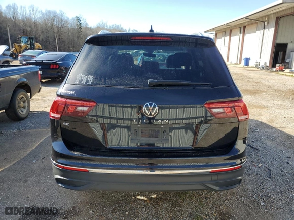 2022 Volkswagen Tiguan SE with VIN 3VV3B7AX7NM098736, listed as a Copart auction lot 48174695 with 40,561 mi miles and Salvage Title. Bid and sale history available at carsss.com. Image 6.