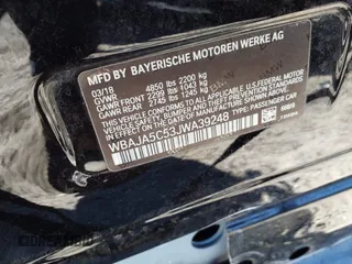 2018 BMW 5 Series 530i with VIN WBAJA5C53JWA39248, listed as a IAAI auction lot 41816164 with 80,747 mi miles and . Bid and sale history available at DreamBid. Image 9.