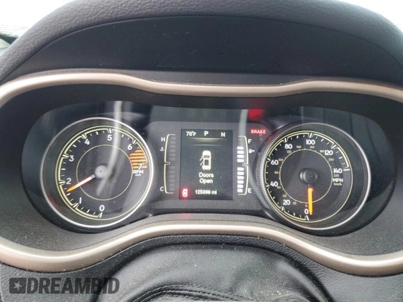 2016 Jeep Cherokee Altitude with VIN 1C4PJMCB2GW277417, listed as a Copart auction lot 61575165 with 125,396 mi miles and Salvage title. Bid and sale history available at DreamBid. Image 9.