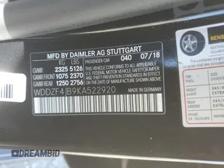 2019 Mercedes-Benz E 300 z VIN WDDZF4JB9KA522920, wystawiony jako Copart lot #50325815 z przebiegiem 73 000 mil mil oraz Szkoda całkowita • Salvage title. Historia ofert i sprzedaży dostępna na DreamBid. Obrazek 15.