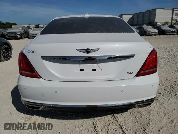 2019 Genesis G90 z VIN KMTF54JH1KU054539, wystawiony jako Copart lot #81937834 z przebiegiem 27 024 mil mil oraz Nie do naprawy • Non repairable. Historia ofert i sprzedaży dostępna na DreamBid. Obrazek 6.