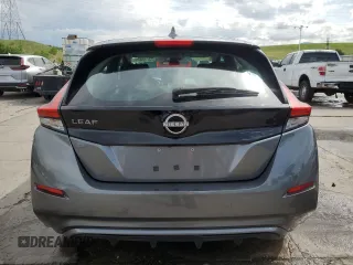 2024 Nissan LEAF S with VIN 1N4AZ1BV5RC555956, listed as a Copart auction lot 60755845 with 9,587 mi miles and Salvage title. Bid and sale history available at DreamBid. Image 6.