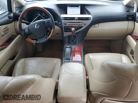 2012 Lexus RX 450h with VIN JTJZB1BA3C2408110, listed as a Copart auction lot 47745825 with 173,890 mi miles and Salvage title. Bid and sale history available at DreamBid. Image 8.