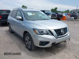 2018 Nissan Pathfinder SV with VIN 5N1DR2MM8JC650965, listed as a IAAI auction lot 42673823 with 113,611 mi miles and . Bid and sale history available at DreamBid. Image 1.