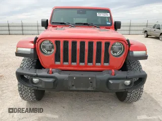 2019 Jeep Wrangler Unlimited Rubicon with VIN 1C4HJXFG4KW581967, listed as a Copart auction lot 53712235 with 37,474 mi miles and Salvage title. Bid and sale history available at DreamBid. Image 5.