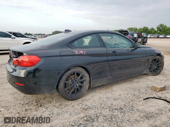 2014 BMW 4 Series 428i with VIN WBA3N7C52EK221073, listed as a Copart auction lot 63798085 with 101,862 mi miles and Salvage title. Bid and sale history available at DreamBid. Image 3.