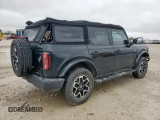 2022 Ford Bronco with VIN 1FMDE5DH1NLB77321, listed as a Copart auction lot 51923395 with 27,016 mi miles and Salvage Title. Bid and sale history available at carsss.com. Image 3.