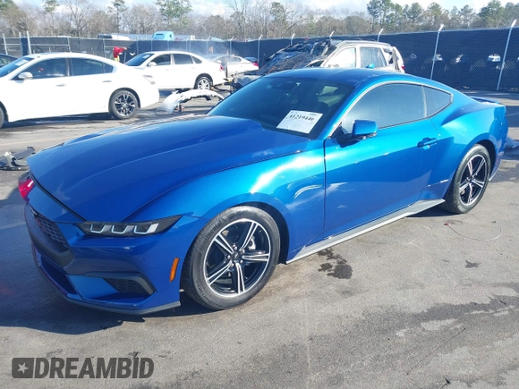 2024 Ford Mustang EcoBoost with VIN 1FA6P8TH7R5137626, listed as a IAAI auction lot 41219446 with 2,112 mi miles. Bid and sale history available at carsss.com. Image 17.