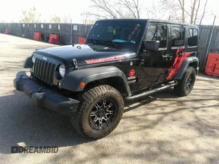 2018 Jeep Wrangler Unlimited Sport S with VIN 1C4BJWDGXJL811661, listed as a IAAI auction lot 42002611 with 86,105 mi miles and . Bid and sale history available at DreamBid. Image 2.