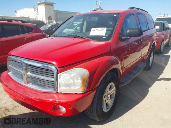 2005 Dodge Durango SLT z VIN 1D4HD48D75F621636, wystawiony jako IAAI lot #41786036 z przebiegiem 220 395 mil mil oraz . Historia ofert i sprzedaży dostępna na DreamBid. Obrazek 2.