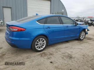 2020 Ford Fusion SE with VIN 3FA6P0LUXLR170087, listed as a Copart auction lot 43357105 with 59,395 mi miles and Salvage title. Bid and sale history available at DreamBid. Image 3.