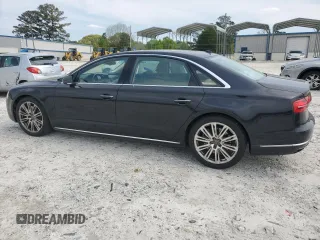 2015 Audi A8 L 4.0T with VIN WAU32AFD9FN024605, listed as a Copart auction lot 52086125 with 70,730 mi miles and Salvage Title. Bid and sale history available at carsss.com. Image 2.