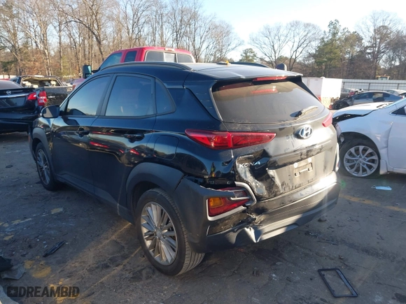 2021 Hyundai Kona SEL with VIN KM8K22AA6MU629536, listed as a IAAI auction lot 41641170 with 109,410 mi miles. Bid and sale history available at carsss.com. Image 3.