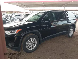 2020 Chevrolet Traverse LS with VIN 1GNERFKW1LJ193099, listed as a IAAI auction lot 41818796 with 61,782 mi miles. Bid and sale history available at carsss.com. Image 2.