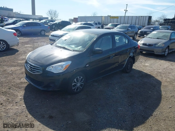 2019 Mitsubishi Mirage G4 ES with VIN ML32F3FJ9KHF17686, listed as a IAAI auction lot 41650093 with 62690 miles. Bid and sale history available at carsss.com. Image 18.