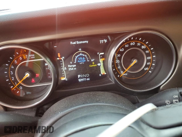 2018 Jeep Wrangler Unlimited Sport with VIN 1C4HJXDG5JW273904, listed as a Copart auction lot 66442065 with 92,977 mi miles and Salvage title. Bid and sale history available at DreamBid. Image 9.