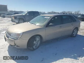 2005 Chevrolet Malibu Maxx LS with VIN 1G1ZT62845F271631, listed as a Copart auction lot 46260595 with 153,523 mi miles and Salvage Title. Bid and sale history available at carsss.com. Image 1.