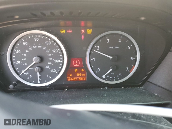 2005 BMW 5 Series 530i with VIN WBANA73515CR57307, listed as a Copart auction lot 52162165 with 197,467 mi miles and Clean Title. Bid and sale history available at DreamBid. Image 9.