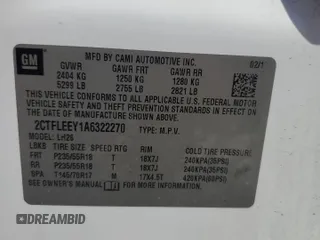 2010 GMC Terrain SLE-2 z VIN 2CTFLEEY1A6322270, wystawiony jako Copart lot #60078945 z przebiegiem 146 055 mil mil oraz Szkoda całkowita • Salvage title. Historia ofert i sprzedaży dostępna na DreamBid. Obrazek 13.