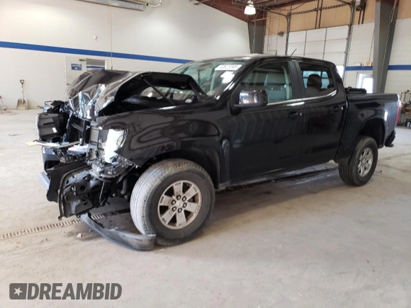 2020 Chevrolet Colorado 2WD Work Truck with VIN 1GCGSBEN7L1242145, listed as a Copart auction lot 43523345 with 29,516 mi miles and Salvage title. Bid and sale history available at DreamBid. Image 1.