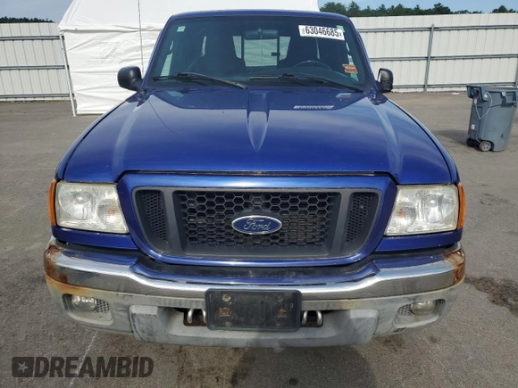 2004 Ford Ranger XL Fleet with VIN 1FTZR45E44PB15366, listed as a Copart auction lot 63046685 with 156,884 mi miles and Clean title. Bid and sale history available at DreamBid. Image 5.