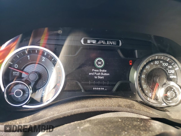 2021 Ram 2500 Big Horn with VIN 3C6UR5DL1MG581624, listed as a Copart auction lot 79247974 with 50,828 mi miles and Salvage title. Bid and sale history available at DreamBid. Image 9.