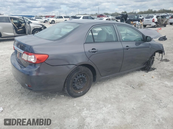 2013 Toyota Corolla L with VIN 2T1BU4EE7DC109415, listed as a Copart auction lot 47145595 with 0 mi miles and Salvage Title. Bid and sale history available at carsss.com. Image 3.