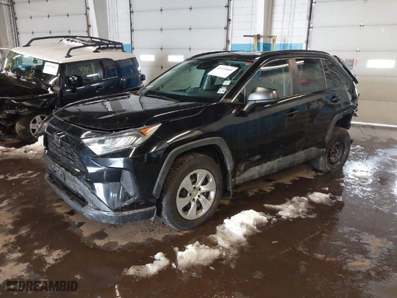 2019 Toyota RAV4 LE with VIN 2T3F1RFV4KC054321, listed as a IAAI auction lot 41554890 with 53,983 mi miles. Bid and sale history available at carsss.com. Image 2.