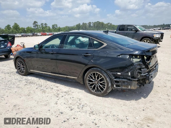 2018 Genesis G80 Sport with VIN KMHGN4JB9JU232870, listed as a Copart auction lot 57445915 with 62,172 mi miles and Salvage title. Bid and sale history available at DreamBid. Image 2.