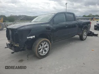 2024 Nissan Titan SV with VIN 1N6AA1FB7RN118155, listed as a Copart auction lot 51106055 with 13,289 mi miles and Salvage title. Bid and sale history available at DreamBid. Image 1.