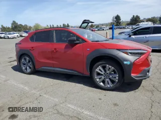 2023 Toyota bZ4X XLE with VIN JTMABABA6PA029338, listed as a Copart auction lot 53708195 with 5,743 mi miles and Salvage Title. Bid and sale history available at DreamBid. Image 4.