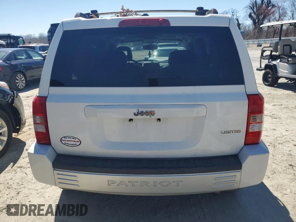 2007 Jeep Patriot Limited with VIN 1J8FT48W57D324302, listed as a Copart auction lot 47998675 with 225,080 mi miles and Salvage title. Bid and sale history available at DreamBid. Image 6.